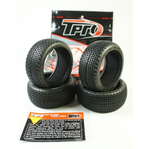 TPRO KEYLOCK SUPER SOFT T4 - Treno Gomme 1/8 Off-Road con inserti (4)