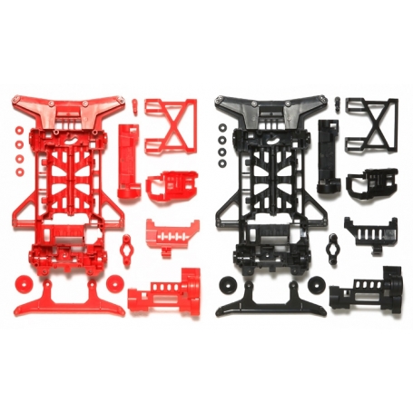 Tamiya 95242 SET TELAI SUPER X RINFORZATI (red/black)