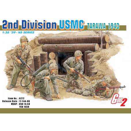 DRAGON D6272 2nd DIVISION USMC (TARAWA 1943) KIT 1:35