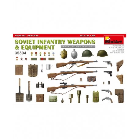 MINI ART 35304 Soviet Infantry Weapons And Equipment 1/35