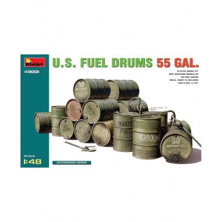 MINI ART 49001 U.S. Fuel Drums 55 Gal 1/48