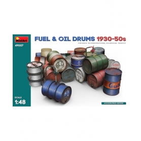 MINI ART 49007 Fuel & Oil Drums 1930-50s 1/35