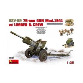 MINI ART 35129 USV-BR 76-mm Gun Mod1941 with Limber & Crew