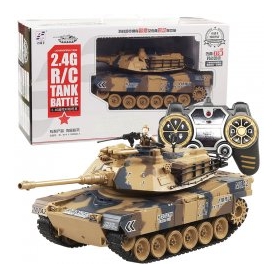 CARRO ARMATO 1/18 2.4G r/c tank with smoking & bb bullte shooting