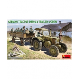 MINI ART 35314 German Tractor D8506 With Trailer & Crew