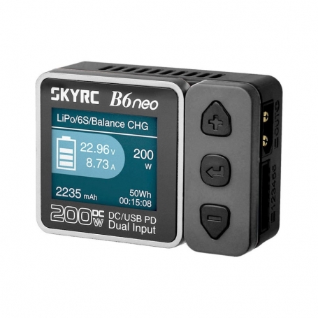 SKYRC B6 Neo Grey Caricabatterie 10A. 1-6S 200W