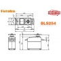 Servocomando Futaba Brushless BLS254 4,8 V 3,8 kg 0,06 sec