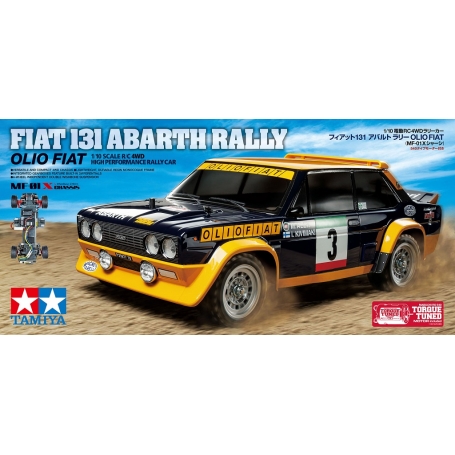 Tamiya FIAT 131 ABARTH RALLY OLIO FIAT 4WD Telaio MF-01X