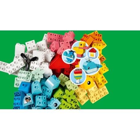 LEGO DUPLO 10909 Classic Scatola Cuore, Primi Mattoncini Colorati da  Costruzione, Giochi Educativi e Creativi per Bambini - LEGO - Duplo - Set  mattoncini - Giocattoli