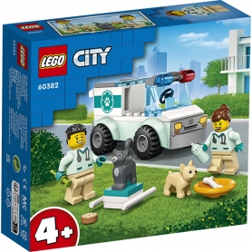 Lego 60382  city great vehicles Furgoncino di soccorso del veterinario