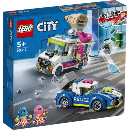 Lego 60314 city police Il furgone dei gelati e l'inseguimento della polizia