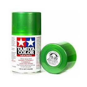 Tamiya TS-20 Metallic green Colore Spray per Plastica 100ml