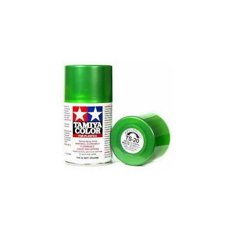 Tamiya TS-20 Metallic green Colore Spray per Plastica 100ml
