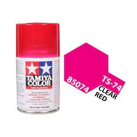 Tamiya TS-74 Clear Red Colore Spray per Plastica 100ml