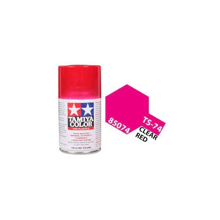 Tamiya TS-74 Clear Red Colore Spray per Plastica 100ml