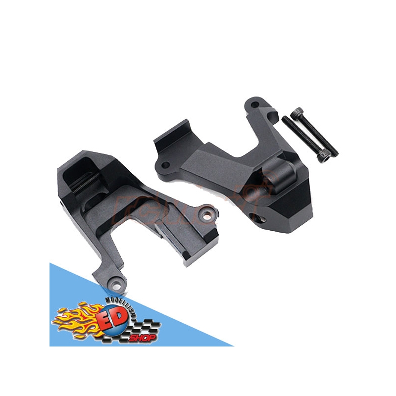 YEAH RACING ACCESSORI AUTO RC SQUADRETTA STERZO IN ALLUMINIO NERO - Foto 8