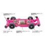 Tamiya 95486 Pro raikiri pink policarbonato telaio ms [limited edition] Mini 4wd