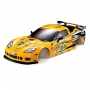 KillerBody Carrozzeria Corvette GT2 Gialla con decals e accessori 190mm