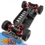 Yeah Racing Rapid Performance kit conversione in Alluminio ROSSO x Tamiya TT01 TT01E