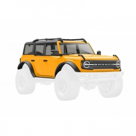 Traxxas 9711-CYBER Carrozzeria Ford Bronco 2021 1:18 in ABS, completa di accessori e agganci clipless - Verniciata Arancio Cyber