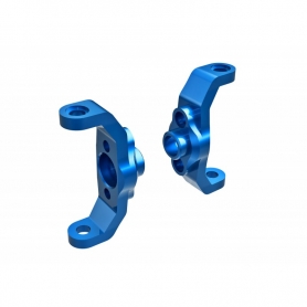 Traxxas 9733-BLUE Blocchetti Caster in Alluminio 6061-T6 Blu Dx + Sx per 1/18