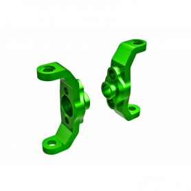 Traxxas 9733-GRN Blocchetti Caster in Alluminio 6061-T6 Verde Dx + Sx Per 1/18