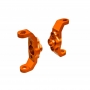 Traxxas 9733-ORNG Blocchetti Caster in Alluminio 6061-T6 Arancio Dx + Sx Per 1/18