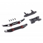 Traxxas 9735X Set paraurti anteriore e posteriore in alluminio 6061-T6 Neri per TRX4m Bronco 1:18