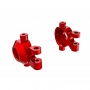 Traxxas 9737-RED Blocchetti Sterzo (2) Dx+Sx in Alluminio ROSSO 6061-T6 con Viteria Per 1/18