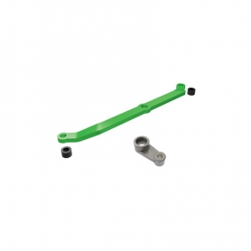 Traxxas 9748-GRN Rinvio Sterzo in alluminio 6061-T6 anodizzato + squadretta in metallo - Verde Per 1/18