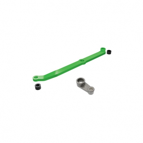 Traxxas 9748-GRN Rinvio Sterzo in alluminio 6061-T6 anodizzato + squadretta in metallo - Verde Per 1/18