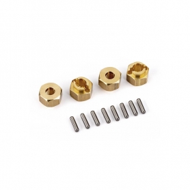 Traxxas 9750X Set Trascinatori Esagonali in Ottone 7mm + spine (4) per 1/18