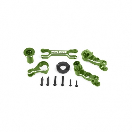 Traxxas 7746-GRN Set Rinvio Sterzo Completo in alluminio 6061-T6 per Xmaxx - Verde