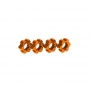 Traxxas 7756-ORNG Trascinatori HEX 24MM in alluminio (4) - Arancio