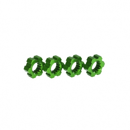 TRASCINATORI HEX 17MM ALLUMINIO VERDI (4)