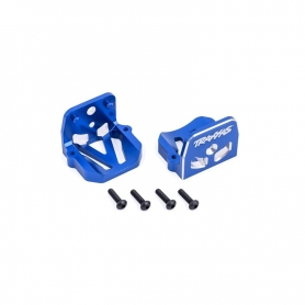 Traxxas 7760-BLUE Staffe fissaggio Motore Anteriore e Posteriore in Alluminio 6061-T6 - Blu