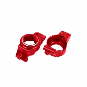 Traxxas 7832-RED Blocchetti Caster Dx+Sx in alluminio 6061-T6 - Rosso