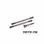 Traxxas 7897-GRAY Tiranti Convergenza Alluminio 7075-T6 Xmaxx per Kit 7895 WideMAXX (2) - Grigio