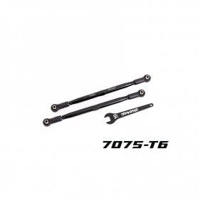 Traxxas 7897A Tiranti Convergenza Alluminio 7075-T6 Xmaxx per Kit 7895 WideMAXX (2) - Neri