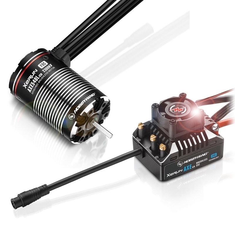 HOBBYWING★XeRUN AXE540 2300KV モーター Hobbywing Xerun Axe540L R2-2300kV FOC Combo per Rock Crawler