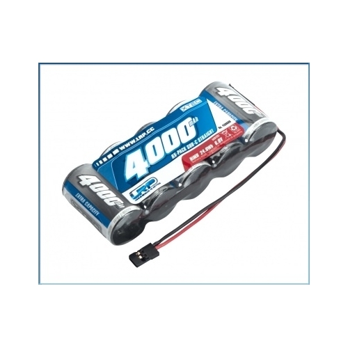 LRP XTEC 1/5 RX-pack Straight SubC NiMH – JR – 6.0V – 4000mAh