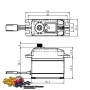 SAVOX SB-2270SG HV Digital Brushless Servo 32kg 0,12sec, 7,4V, 69gr