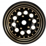 INJORA 1.0 Cerchi Beadlock Ottone Rivestimento Nero Cerchi per 1/24 1/18 RC Crawler Auto Assiale SCX24 AX24 TRX4M FCX24,Ottone