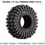 INJORA 1.0 Pneumatici Tutti i Terreni Super Soft Gomme