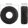 INJORA 1.0 Pneumatici Tutti i Terreni Super Soft Gomme