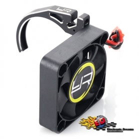 Yeah Racing supporto ventola in Alluminio 7075 ultraleggero per motori 540 con Ventola 40x40 NERO