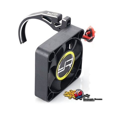 Yeah Racing supporto ventola in Alluminio 7075 ultraleggero per motori 540 con Ventola 40x40 NERO