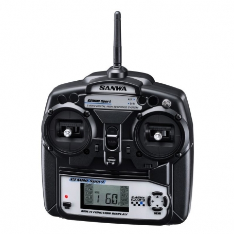 SANWA Gemini Sport + RX391W 2.4ghz 2CH FH-E radiocomando a stick