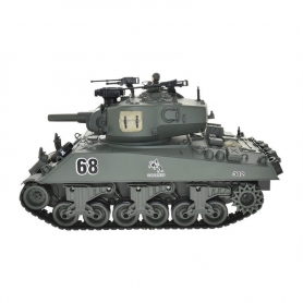 BROTHER TANK RC Tank 1:18 USA M4A3 Sherman Green Carro armato Telecomandato in scala 1:18