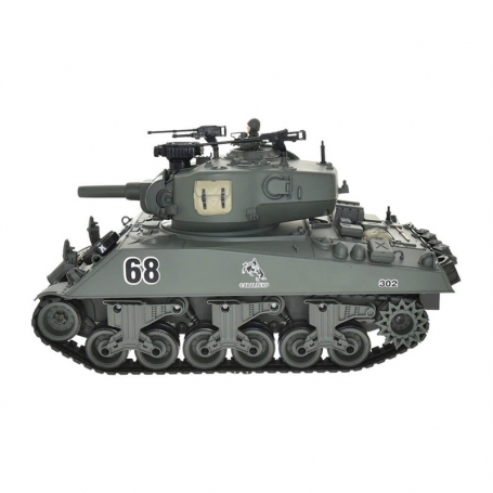 BROTHER TANK RC Tank 1:18 USA M4A3 Sherman Green Carro armato Telecomandato in scala 1:18